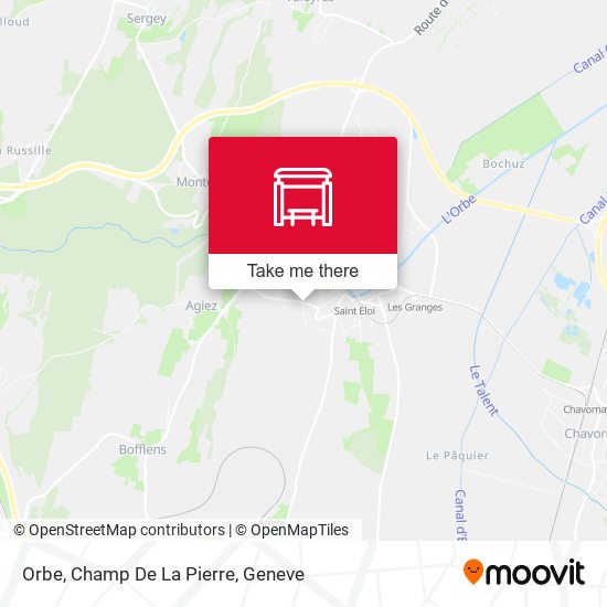 Orbe, Champ De La Pierre map