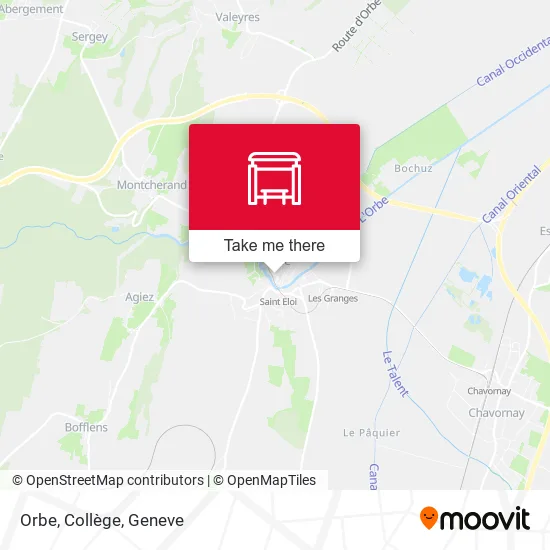 Orbe, Collège map