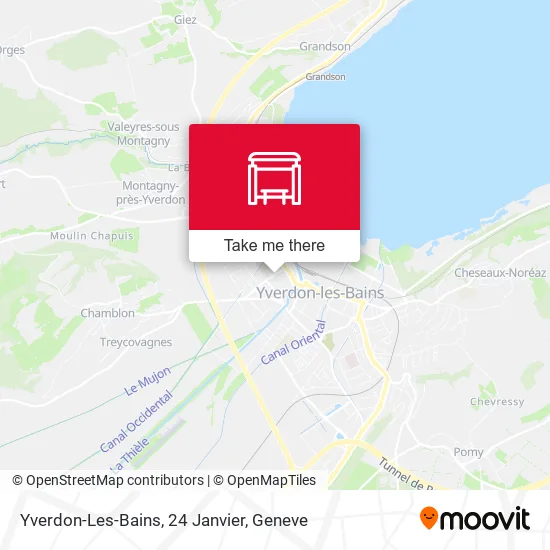 Yverdon-Les-Bains, 24 Janvier map