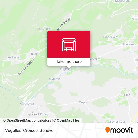 Vugelles, Croisée map