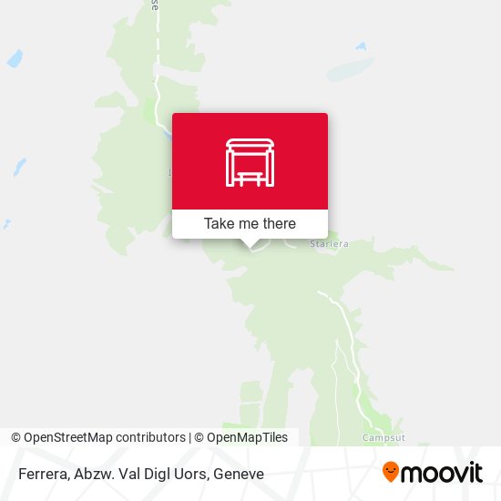 Ferrera, Abzw. Val Digl Uors map