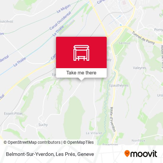 Belmont-Sur-Yverdon, Les Prés map