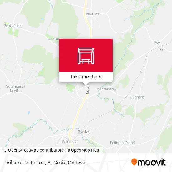 Villars-Le-Terroir, B.-Croix map