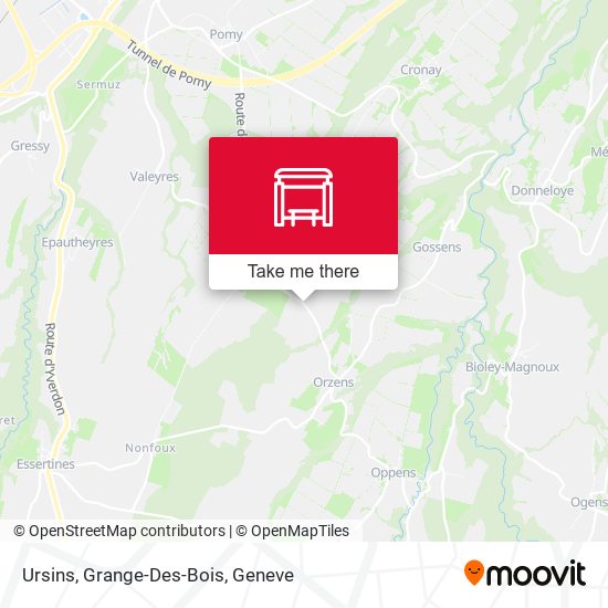 Ursins, Grange-Des-Bois map