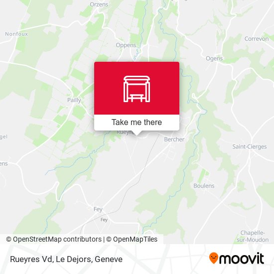 Rueyres Vd, Le Dejors map