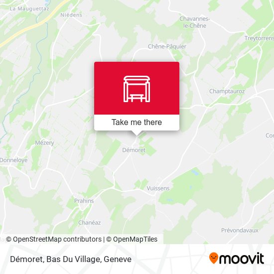 Démoret, Bas Du Village map