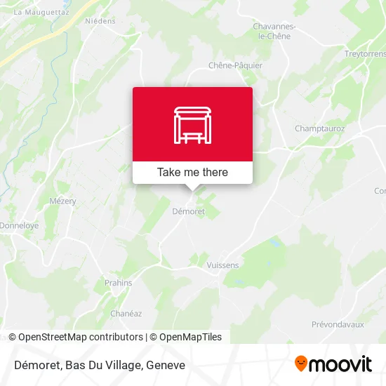 Démoret, Bas Du Village map