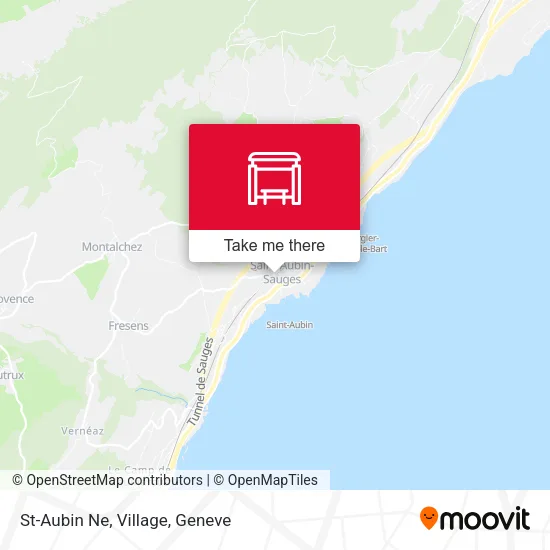 St-Aubin Ne, Village map