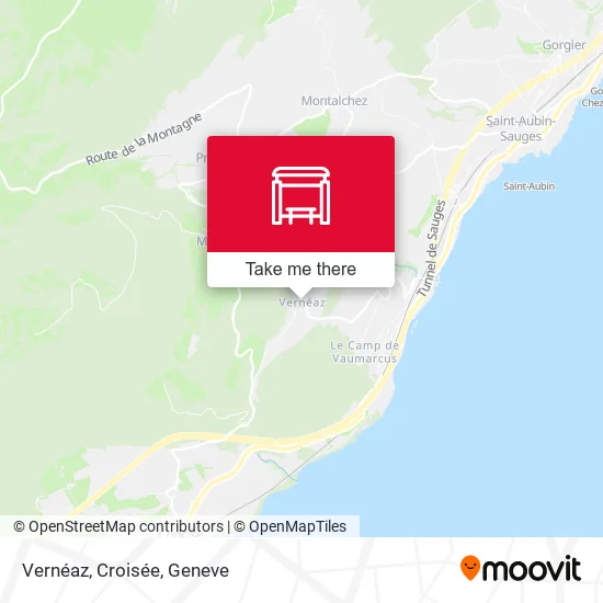 Vernéaz, Croisée map