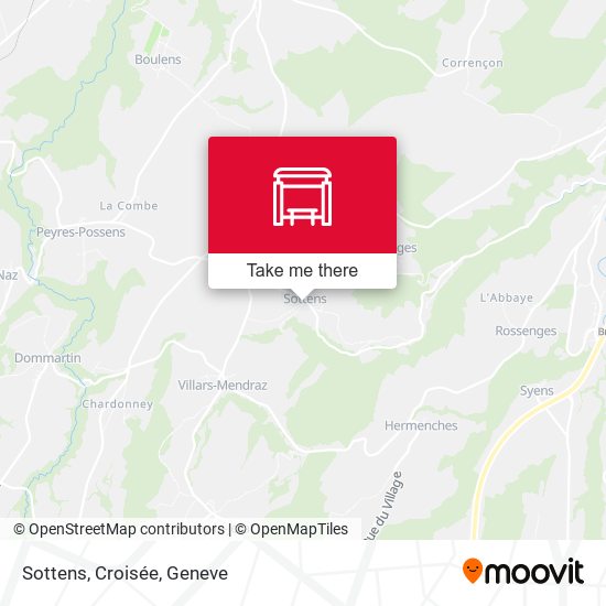 Sottens, Croisée map