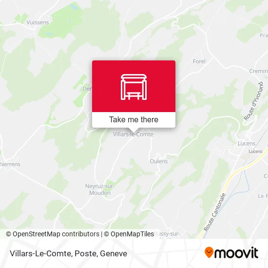 Villars-Le-Comte, Poste map