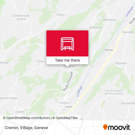 Cremin, Village map