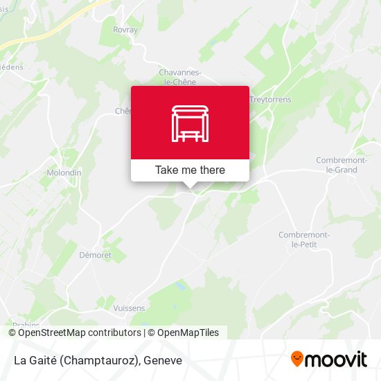 La Gaité (Champtauroz) map