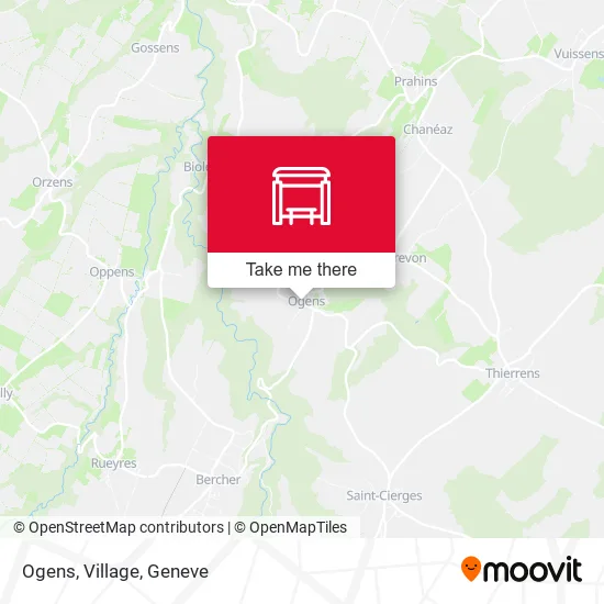 Ogens, Village map