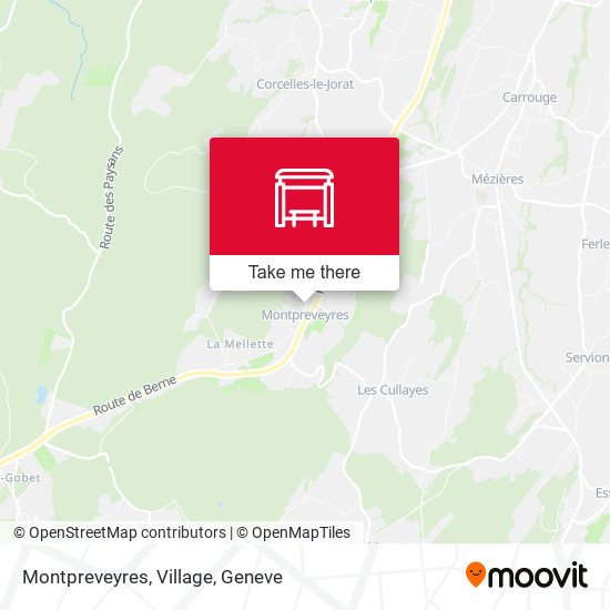 Montpreveyres, Village map