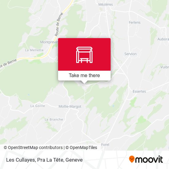Les Cullayes, Pra La Tête map