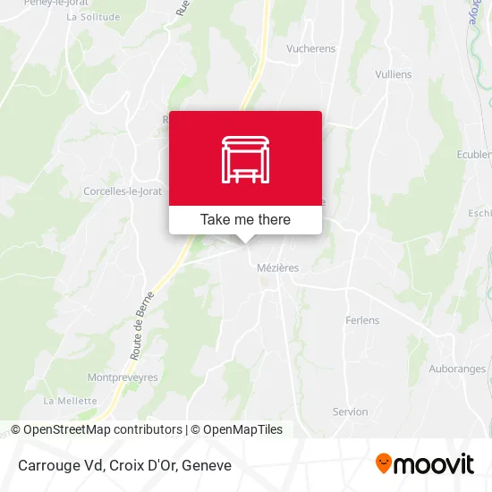 Carrouge Vd, Croix D'Or map