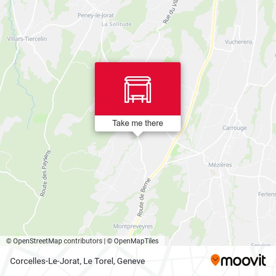 Corcelles-Le-Jorat, Le Torel map