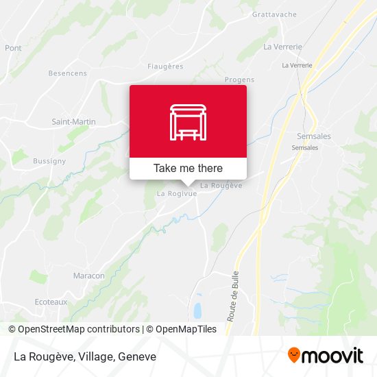 La Rougève, Village map