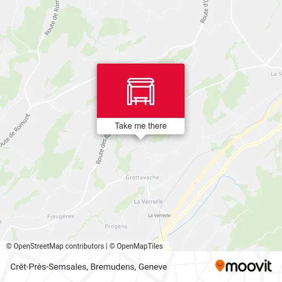 Crêt-Près-Semsales, Bremudens map