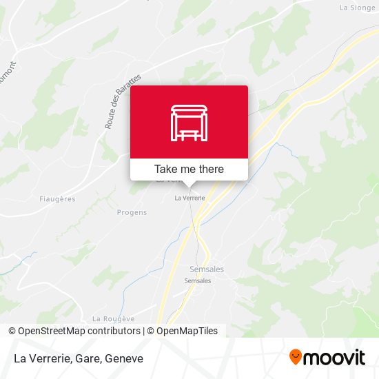 La Verrerie, Gare map