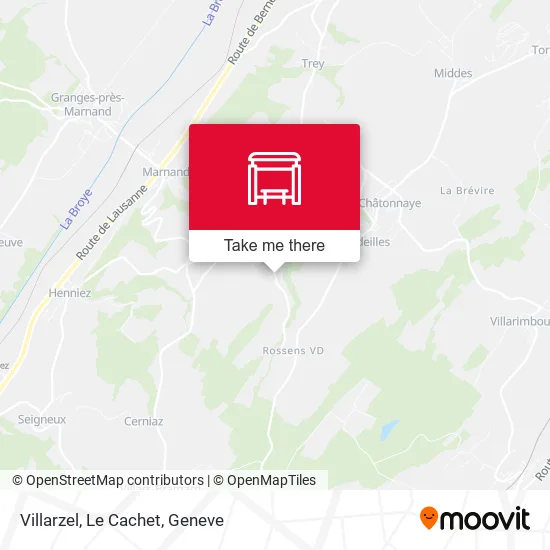 Villarzel, Le Cachet map