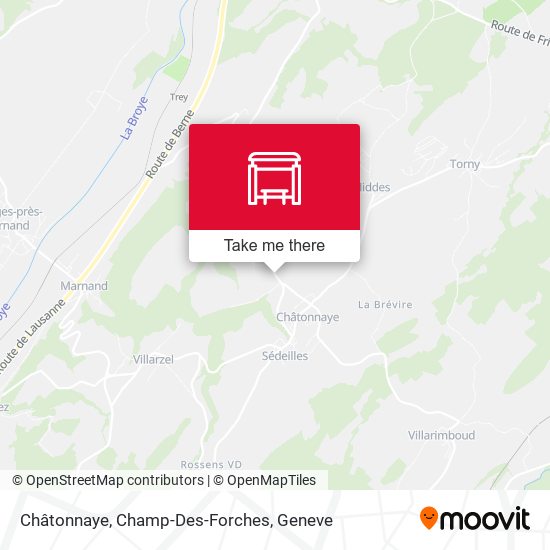 Châtonnaye, Champ-Des-Forches map