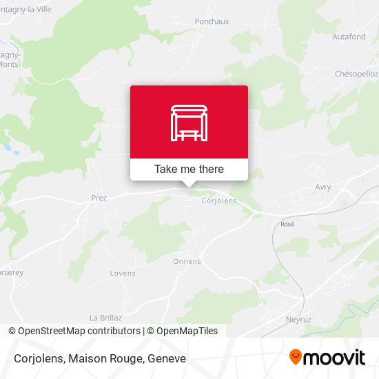 Corjolens, Maison Rouge map