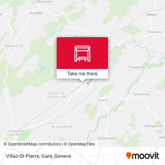 Villaz-St-Pierre, Gare map