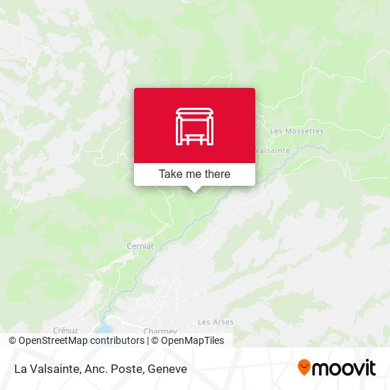 La Valsainte, Anc. Poste map