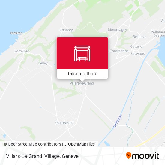 Villars-Le-Grand, Village map