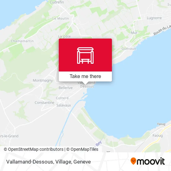 Vallamand-Dessous, Village map