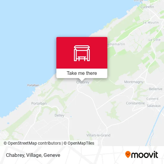 Chabrey, Village map
