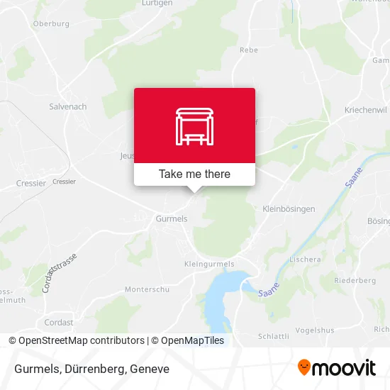 Gurmels, Dürrenberg map