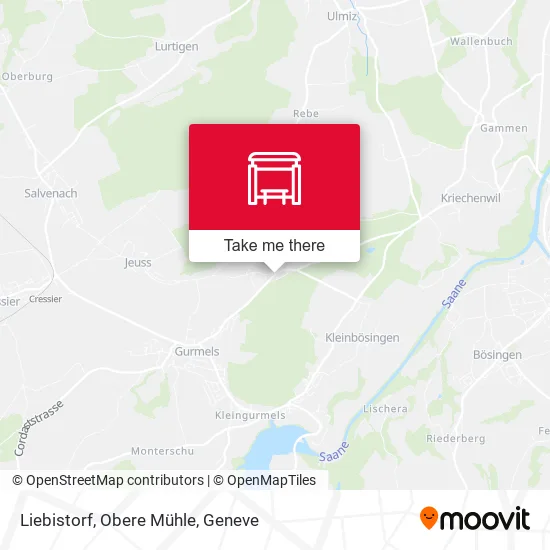 Liebistorf, Obere Mühle map