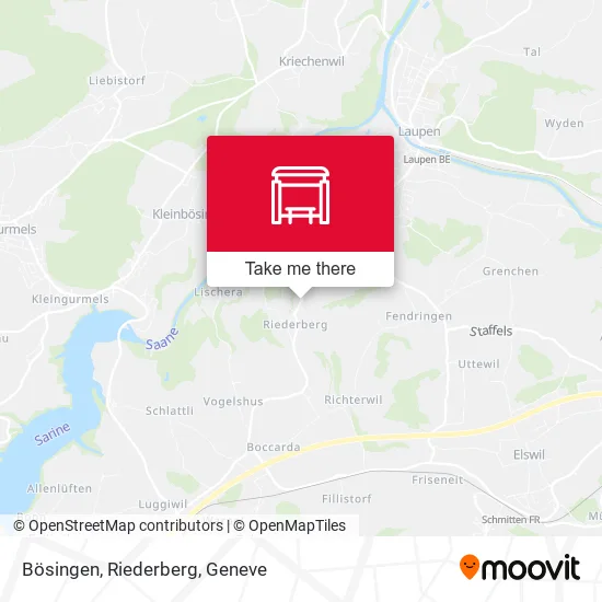 Bösingen, Riederberg map
