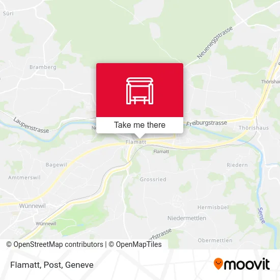 Flamatt, Post plan