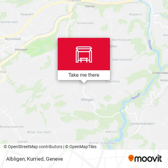 Albligen, Kurried map