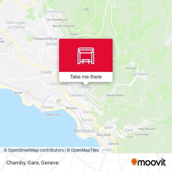 Chamby, Gare map