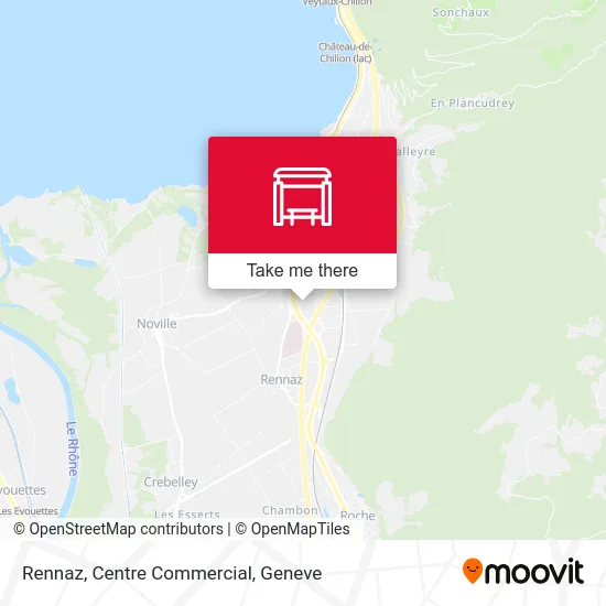 Rennaz, Centre Commercial map