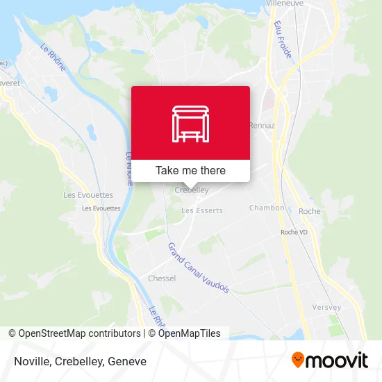 Noville, Crebelley map