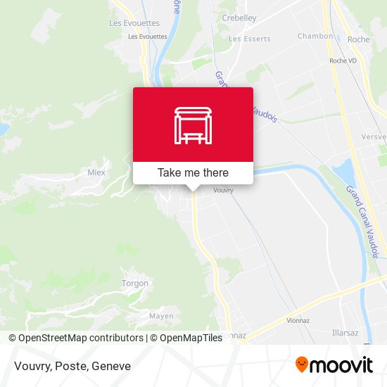 Vouvry, Poste map