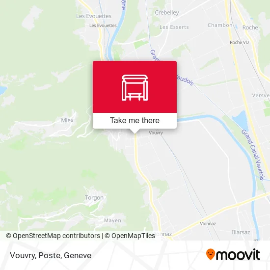 Vouvry, Poste map