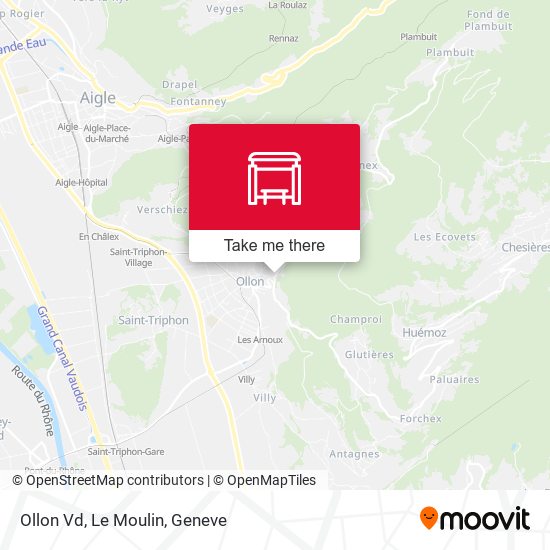 Ollon Vd, Le Moulin map