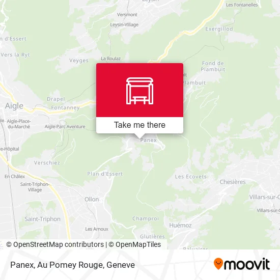 Panex, Au Pomey Rouge map