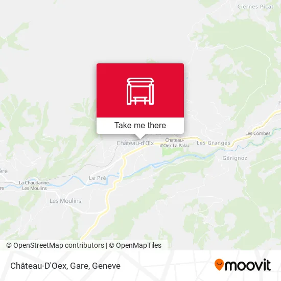 Château-D'Oex, Gare map