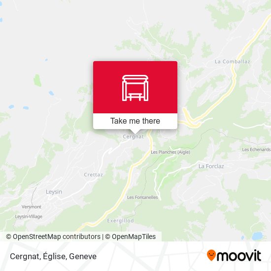Cergnat, Église map