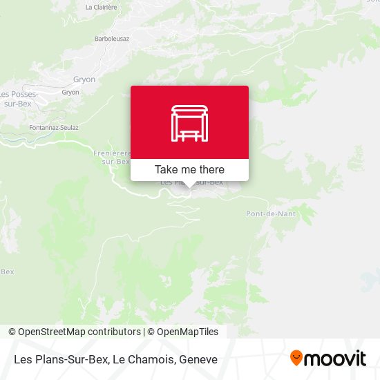 Les Plans-Sur-Bex, Le Chamois map
