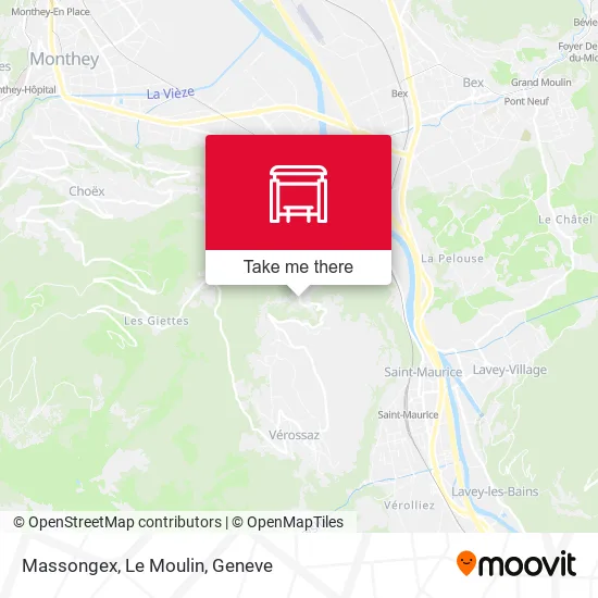 Massongex, Le Moulin map