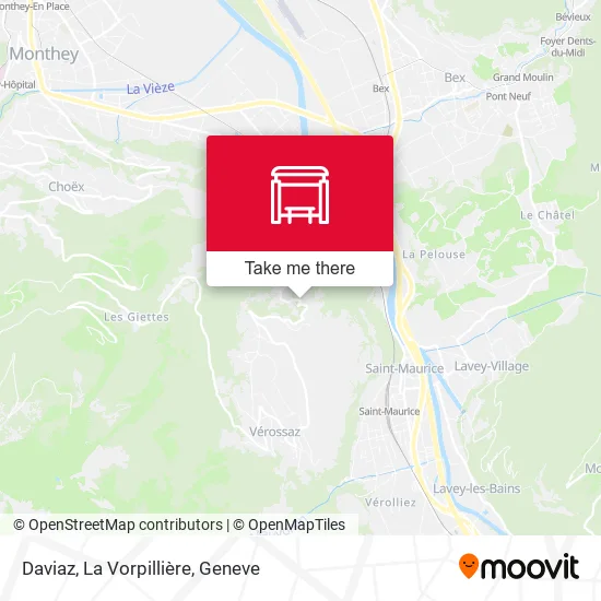 Daviaz, La Vorpillière map